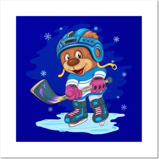 Teddy Bear Hockey Posters and Art